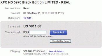 xfx radeon HD 5970 Black edition 